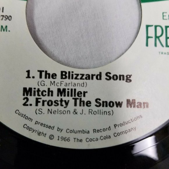 Vintage 1966 Coca Cola Coke Fresca Promo Vinyl 45 Record Christmas Let it snow - Picture 5 of 8